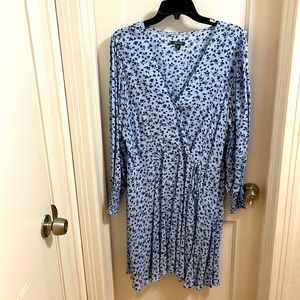 Light blue floral spring dress